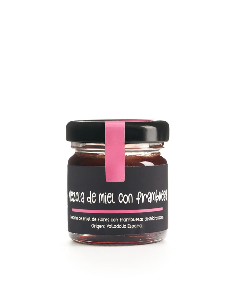 Miel con frambuesa